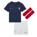 Frankrike Adrien Rabiot #14 Replika Babykläder Hemma matchkläder barn VM 2022 Korta ärmar (+ Korta byxor)